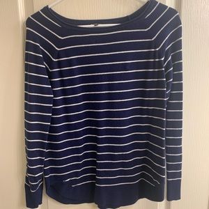 Blue striped top